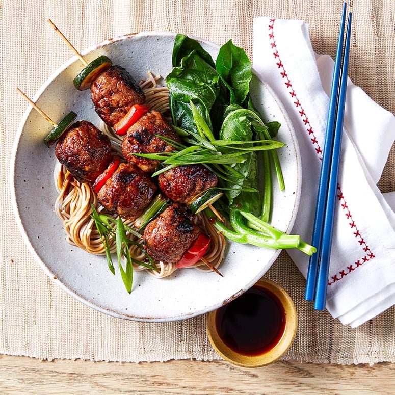 Teriyaki Beef Mince Skewers