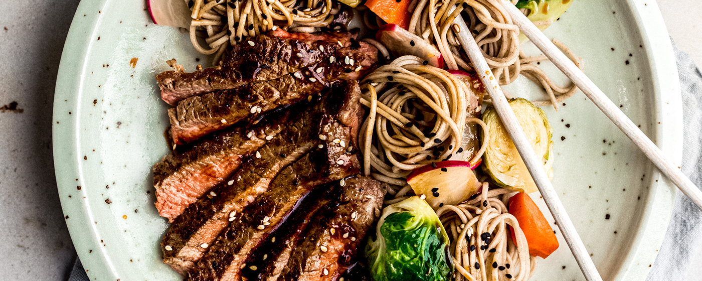 Scotch Fillet with Soba Noodles | Australian Beef - Recipes, Cooking Tips and More