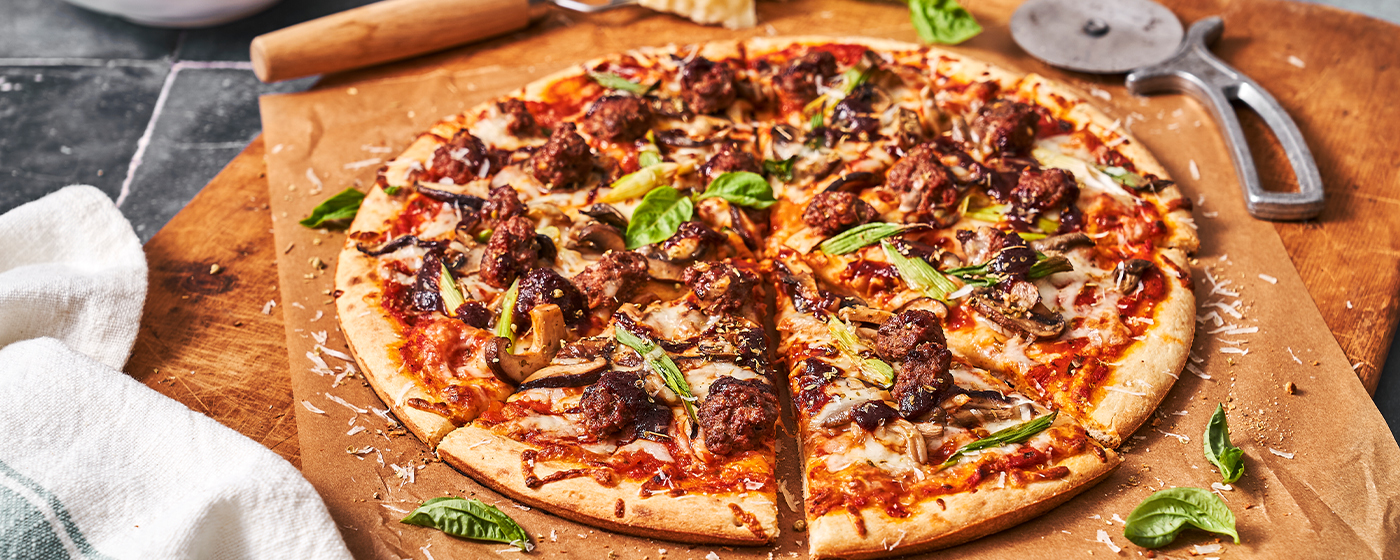 BBQ Sausage & Mushroom Pizza | Australian Beef - Recipes, Cooking Tips and More