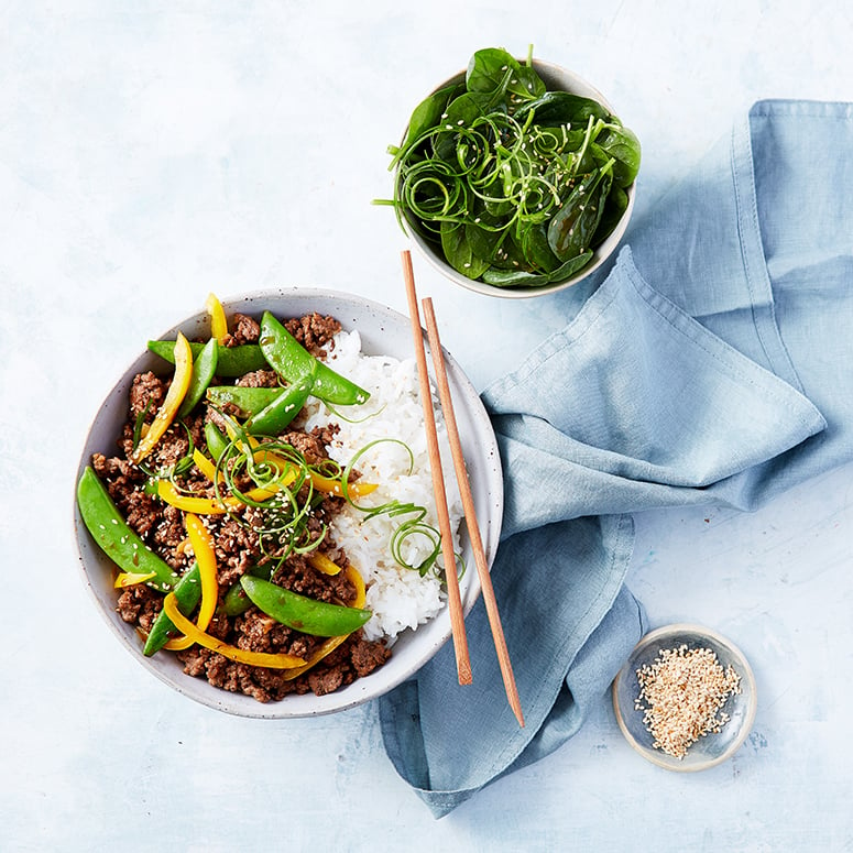 Teriyaki Beef Mince Bowl