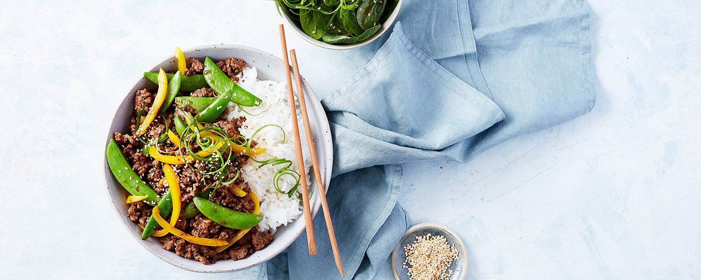 Teriyaki Beef Mince Bowl | Australian Beef - Recipes, Cooking Tips and More