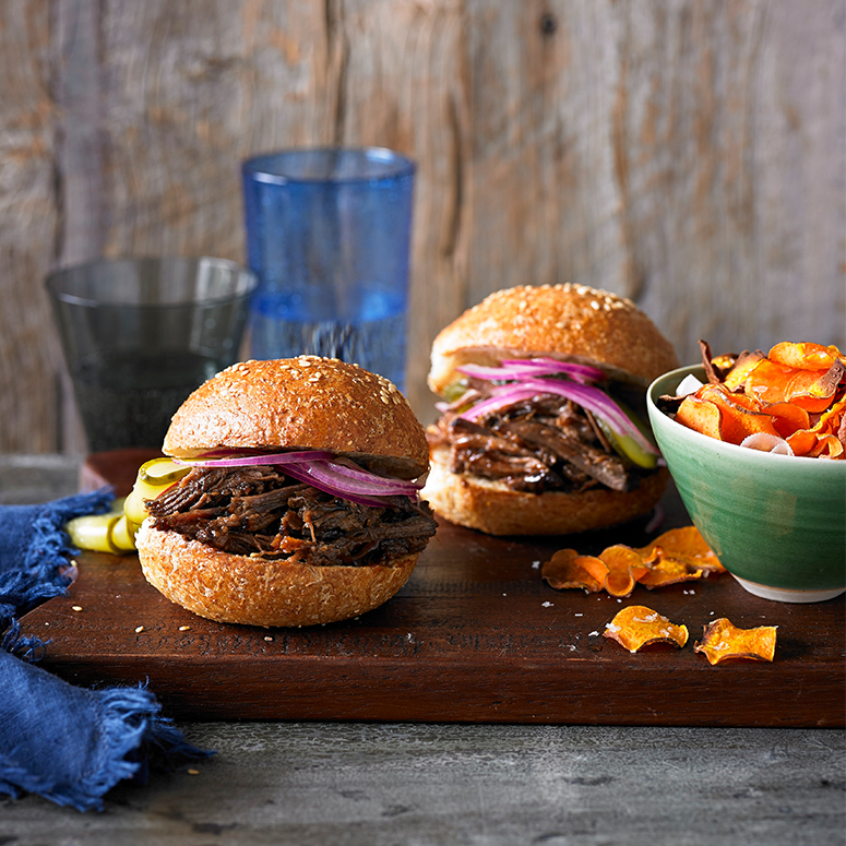 Texas chopped brisket burger