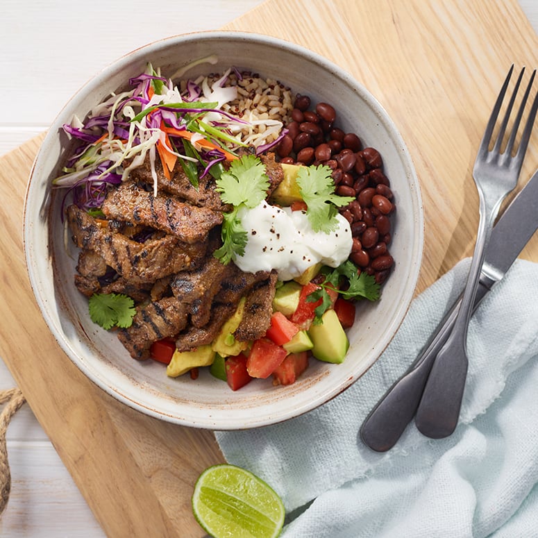 Mexican beef bowl
