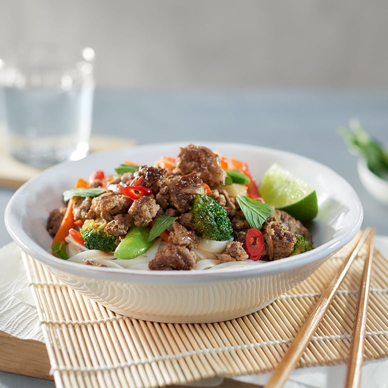 Bangkok beef mince noodles