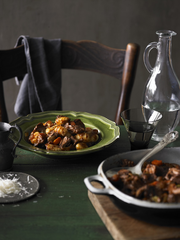 Gnocchi with Gravy Beef in a Red Wine Sauce recipe Australian Beef