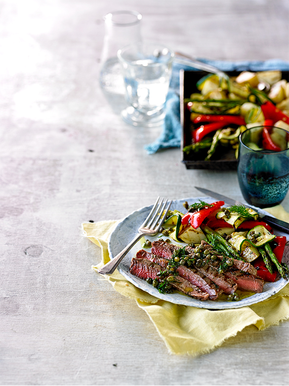 Warm beef salad with dill sauce recipe Australian Beef Recipes