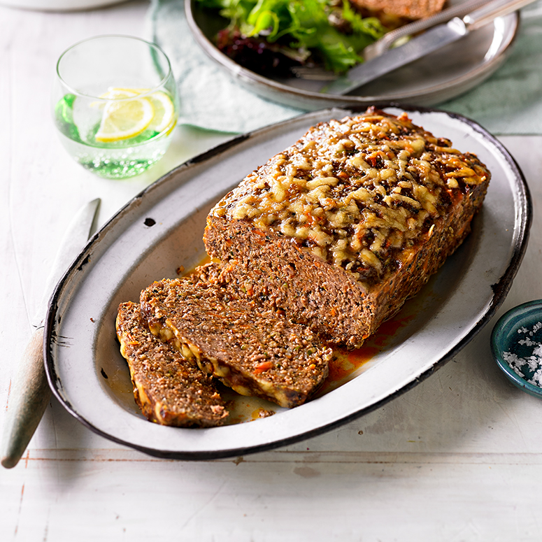 Beef, zucchini and quinoa meatloaf