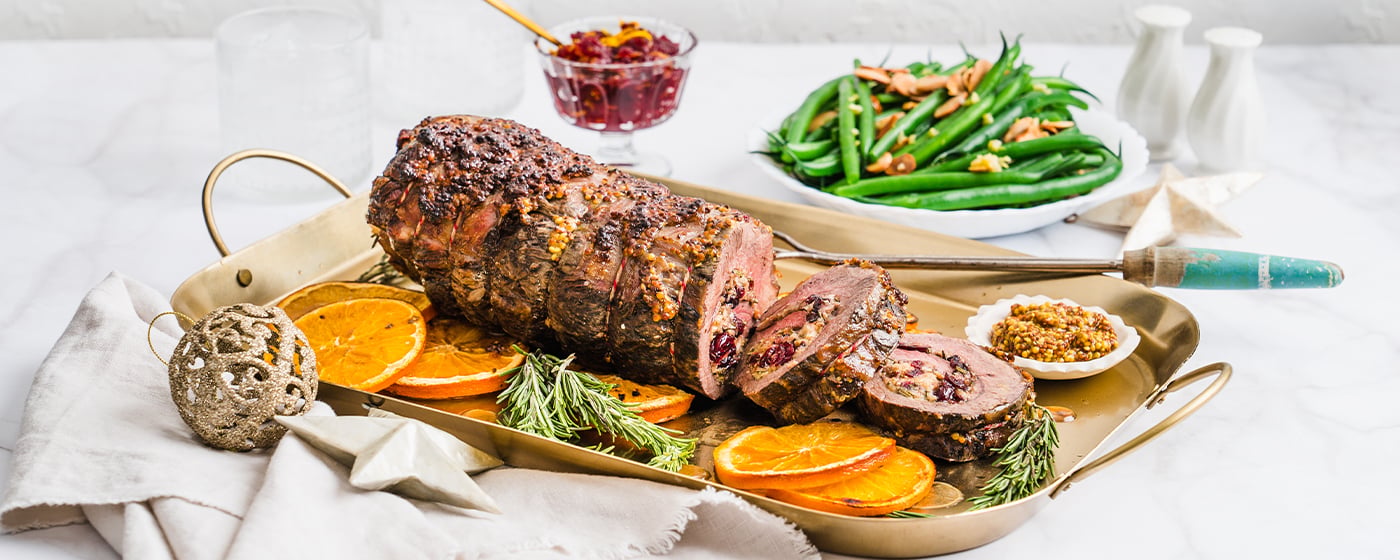 Cranberry Stuffed Oyster Blade Roast | Australian Beef - Recipes, Cooking Tips and More
