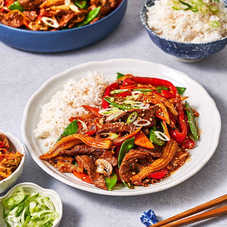 Sweet & Spicy Asian Beef Stir Fry