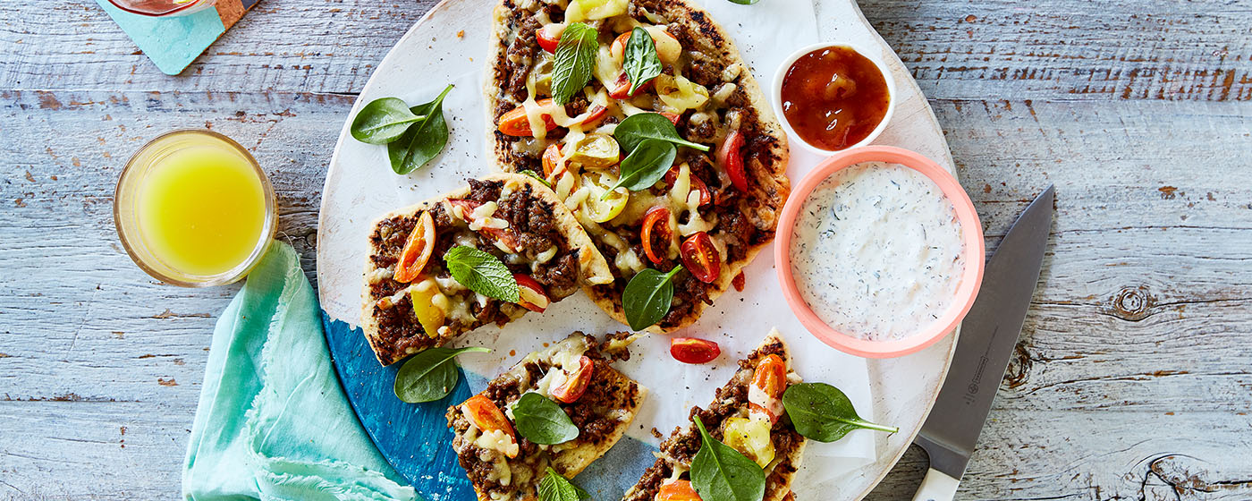 Indian beef pizzas recipe | Australian Beef - Recipes, Cooking Tips and More
