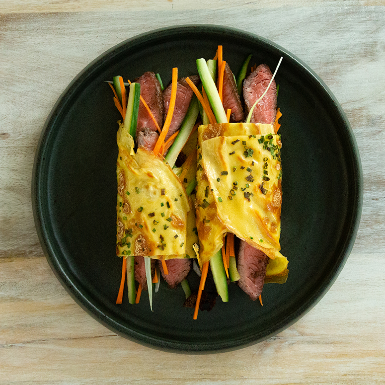 Grilled five-spice steak Jianbing