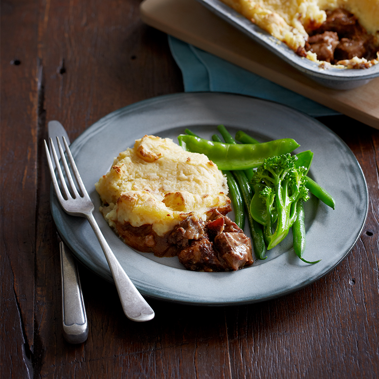 Cottage pie with parmesan mash