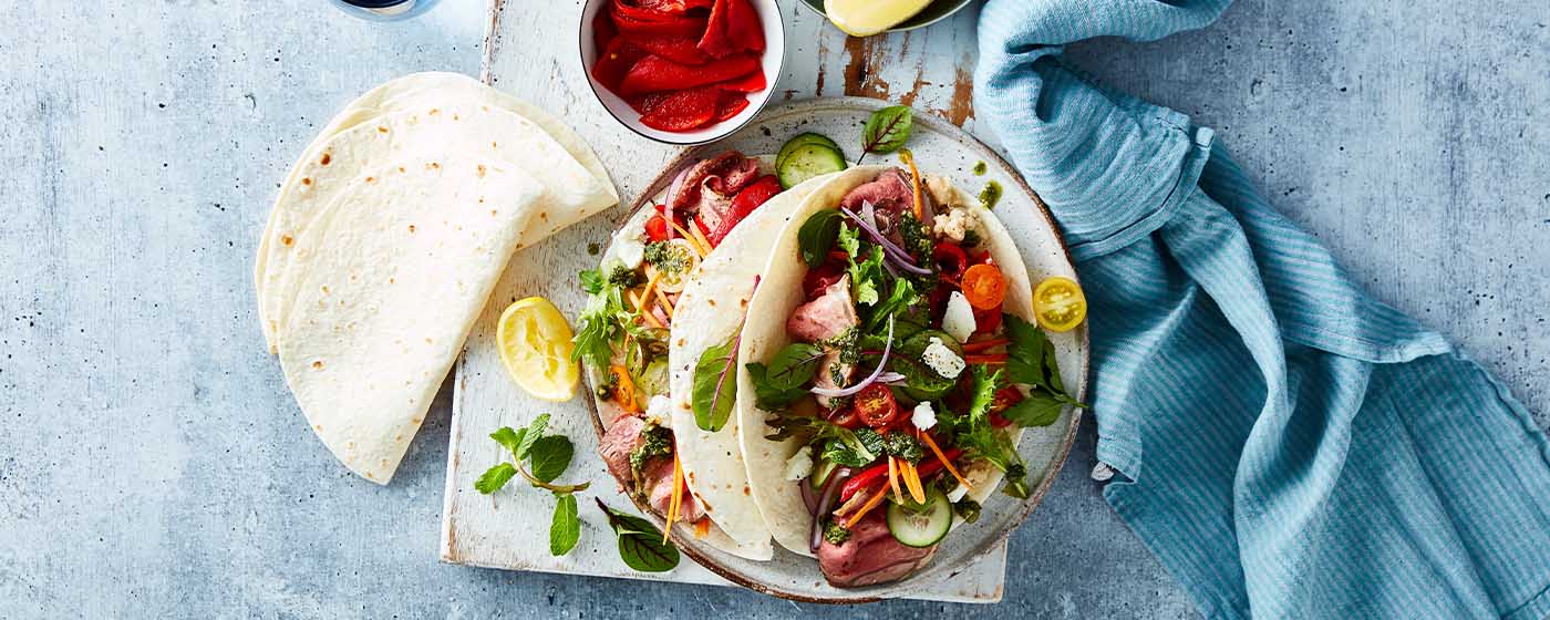 Healthy beef wrap | Australian Beef - Recipes, Cooking Tips and More