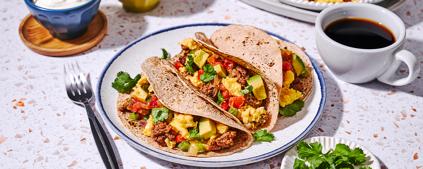 Sausage & Egg Breakfast Tacos | Australian Beef - Recipes, Cooking Tips and More