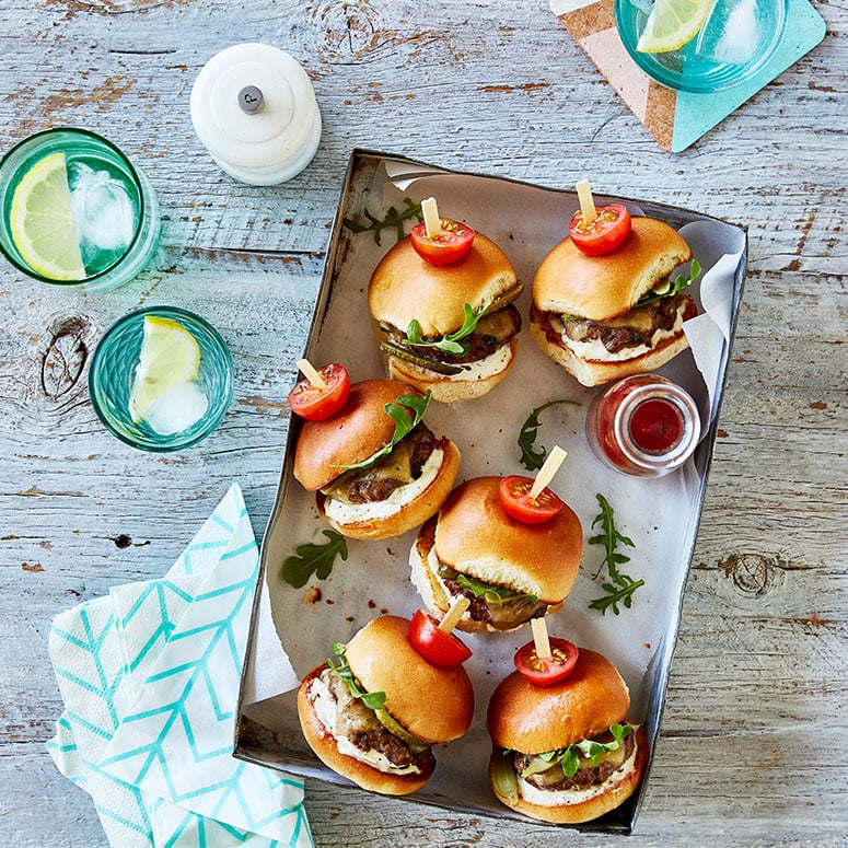 Mini beef sliders