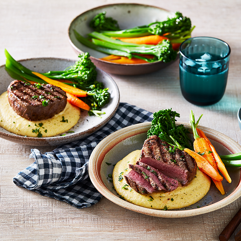 Eye Fillet with Soft Polenta