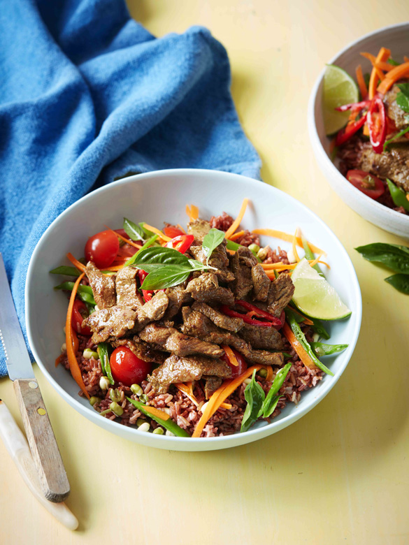 Thai beef power bowl recipe Australian Beef Recipes, Cooking Tips