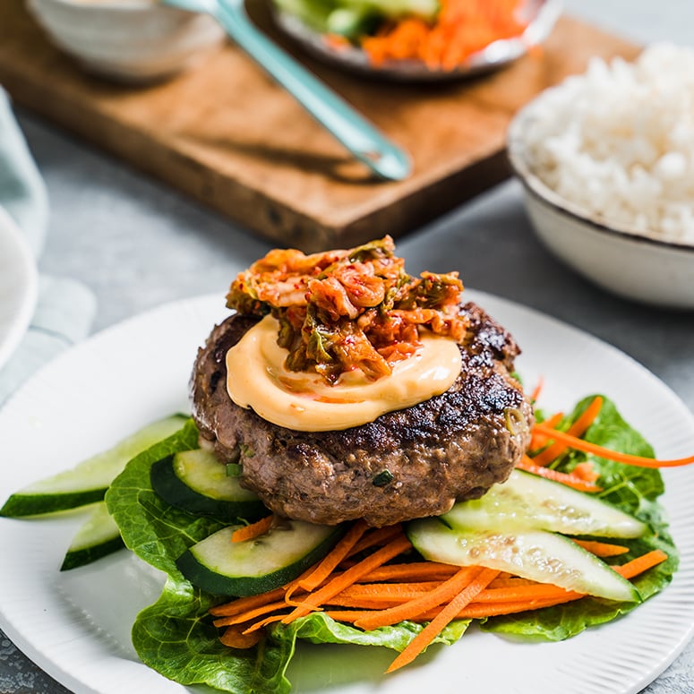 Korean-Style Beef Burgers