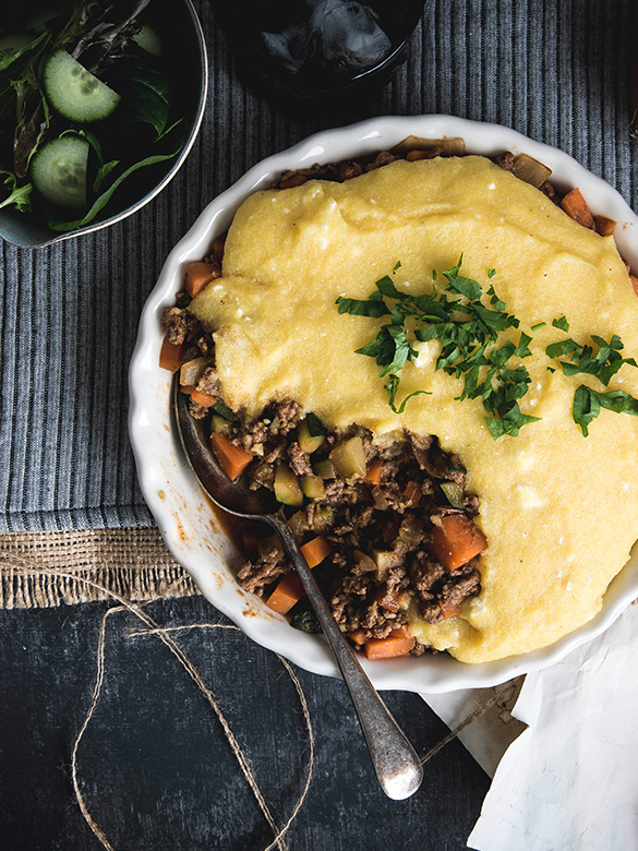 Cheat’s polenta shepherd’s pie recipe Australian Beef Recipes