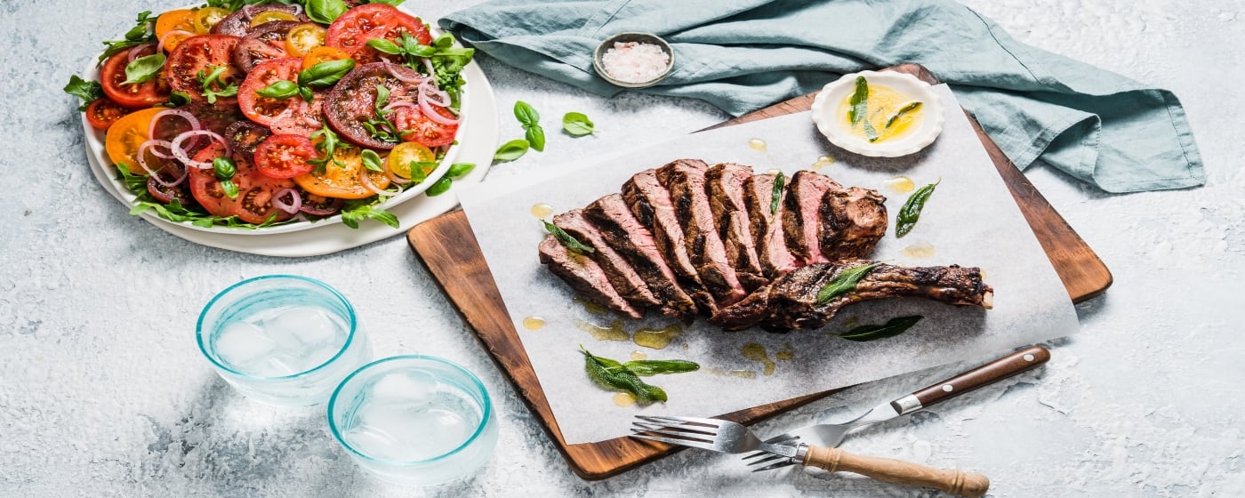 Cattleman’s Cutlet & Tomato Salad | Australian Beef - Recipes, Cooking Tips and More