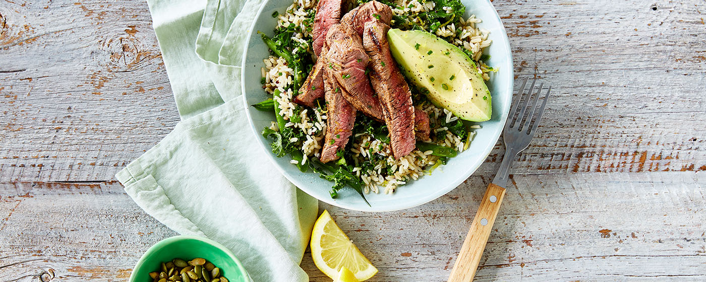 Beef and kale salad bowl recipe | Australian Beef - Recipes, Cooking Tips and More
