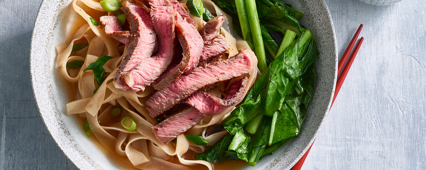 Beef noodle soup with Asian greens | Australian Beef - Recipes, Cooking Tips and More