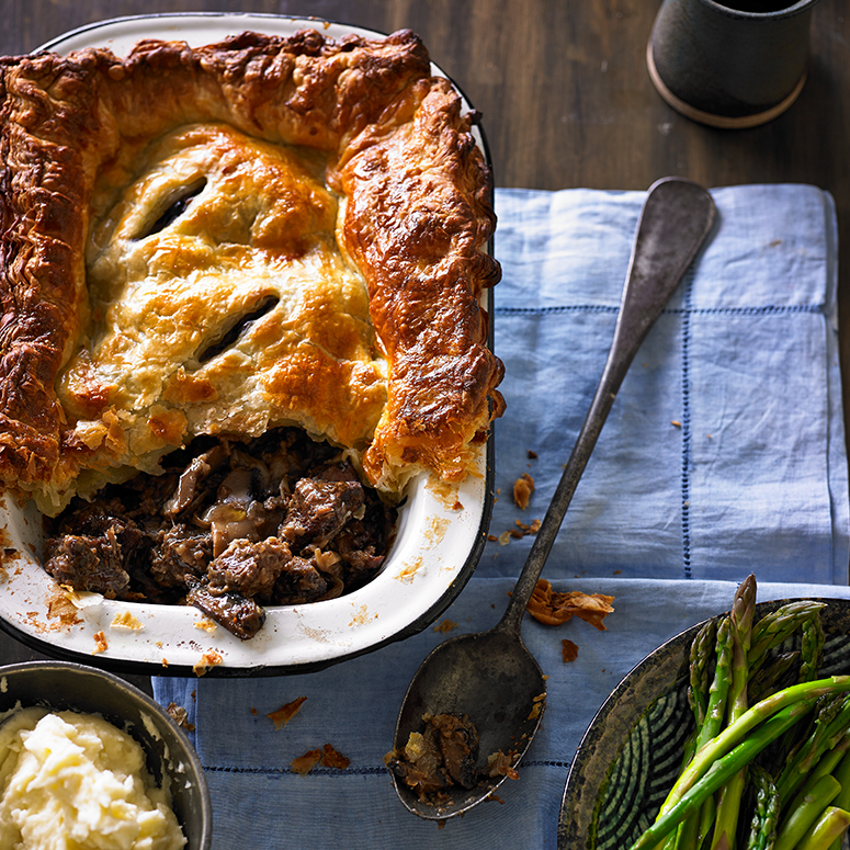 Beef and Portobello mushroom pie