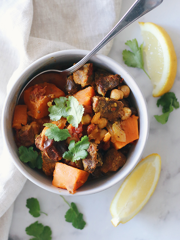 Moroccan Beef Tagine with sweet potato and dates recipe Australian