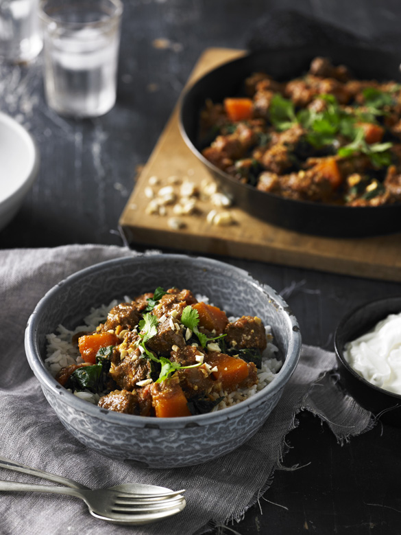 Beef, spinach & cashew Korma curry recipe Australian Beef Recipes