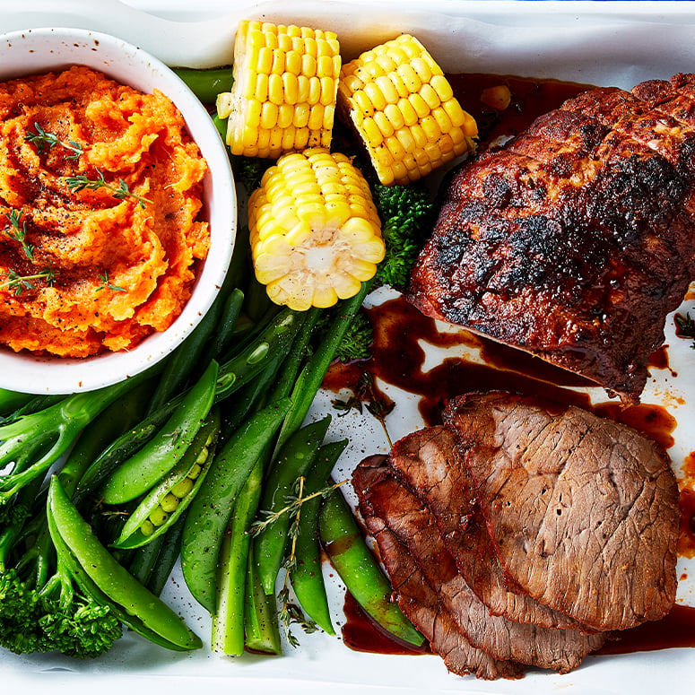 Slow cooked Texan beef pot roast