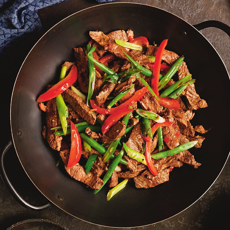 Beef and lemongrass stir-fry