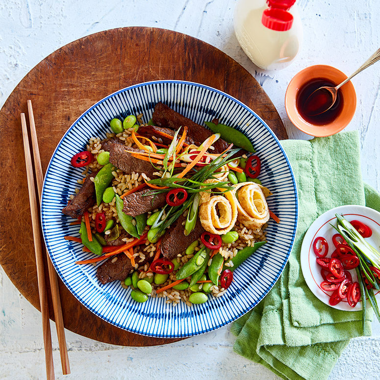 Japanese beef fried rice