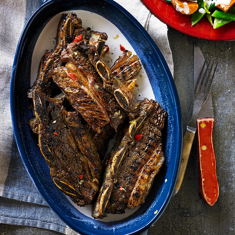 Grilled habanero short ribs