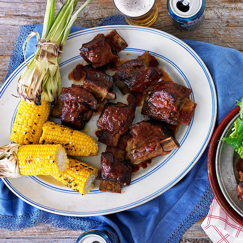 Texas style smoked beef ribs