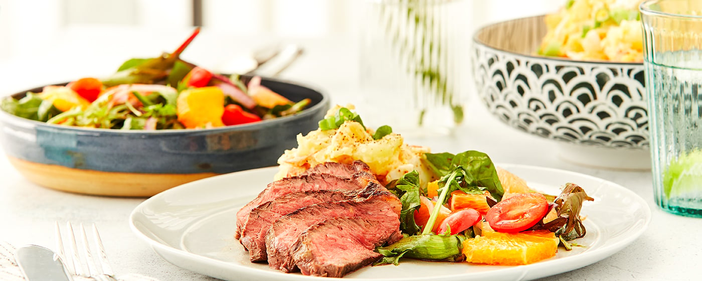 Cajun Rump Steak with Potato Salad | Australian Beef - Recipes, Cooking Tips and More