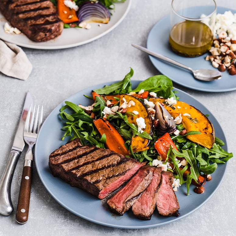 Porterhouse Steak & Roast Vegetable Salad