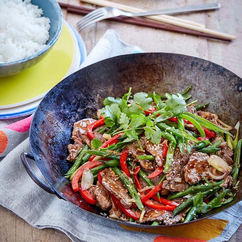 Steak and Green Bean Stir Fry