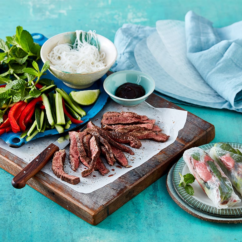 Beef Rice Paper Rolls  Australian Beef - Recipes, Cooking Tips and More